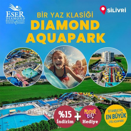 Bir Yaz Klasiği Silivri Eser Diamond Aqupark’ta Gün Boyu Sınırsız Eğlence Bileti